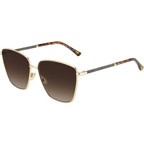 Tweedekans Jimmy Choo Lavi-S Zonnebril Gold Havana - Damesmodel Tweedehands