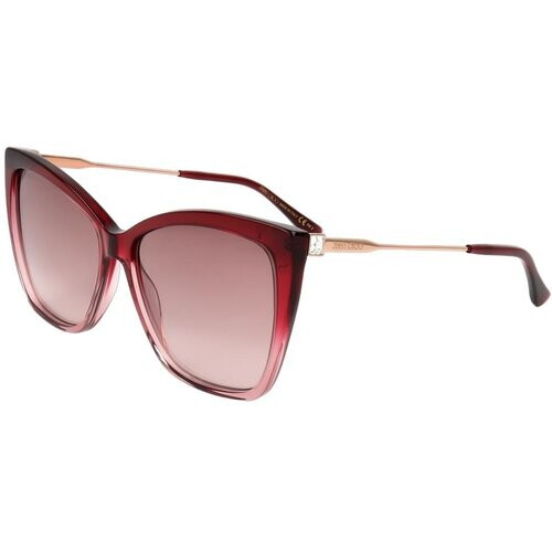 Tweedekans Jimmy Choo Seba/S Zonnebril - Burgundy Shaded - 58-15-145 - Dames Tweedehands