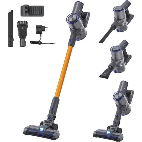 Tweedekans Juskys Accustofzuiger / Stofzuiger VC2101 - Grijs & Goud - Incl. Toebehoren Tweedehands