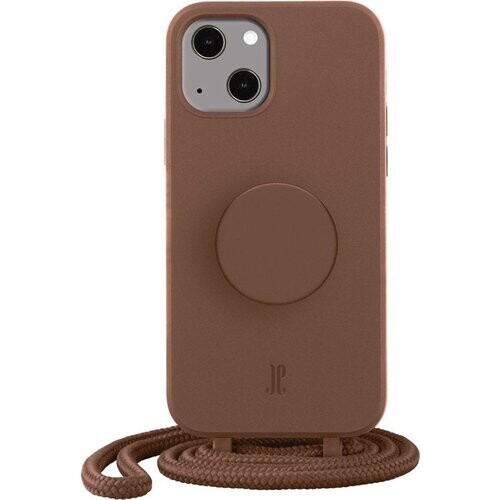 Tweedekans Just Elegance PopGrip Backcover Hoesje - Geschikt voor Apple iPhone 14 - Gsm case - Brown Sugar Tweedehands