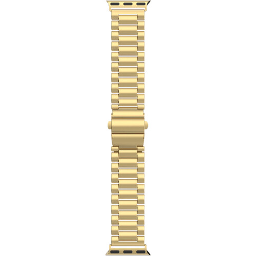 Tweedekans Just in Case Rvs Bandje Goud voor Apple Watch 40/41/42 mm Tweedehands