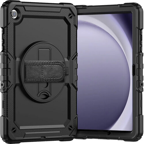 Tweedekans Just in Case Samsung Galaxy Tab A9 Plus Rotating Back Cover Zwart Tweedehands