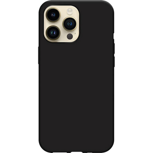 Tweedekans Just in Case Soft Design Apple iPhone 14 Pro Max Back Cover Zwart Tweedehands