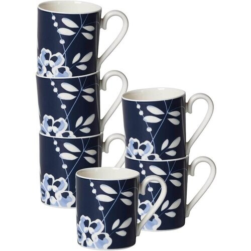 Tweedekans Koffiebeker - Vieux Luxembourg - Brindille - 250 ml - Set van 6 Tweedehands