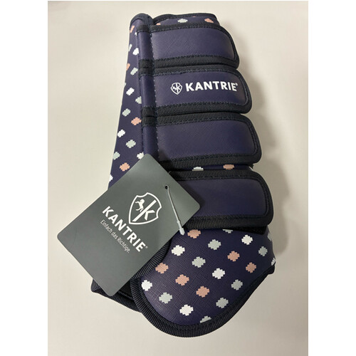 Tweedekans Kantrie Softgamas – Navy blauw met patroon – 4 klettsluitingen – Maat XL Tweedehands