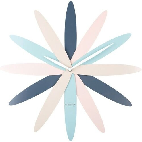 Tweedekans Karlsson Wandklok Bloom - Multicolor - Ø45cm - Wandklok Modern Tweedehands