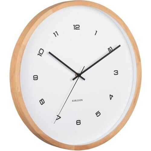 Tweedekans Karlsson Wandklok Modesta - Wit - 5.5x41.6x41.6cm - Wandklok Modern Tweedehands
