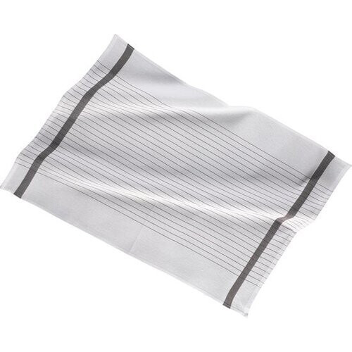 Tweedekans Keukenhanddoek 50x70cm, set3, streep witte midden, grijs Tweedehands