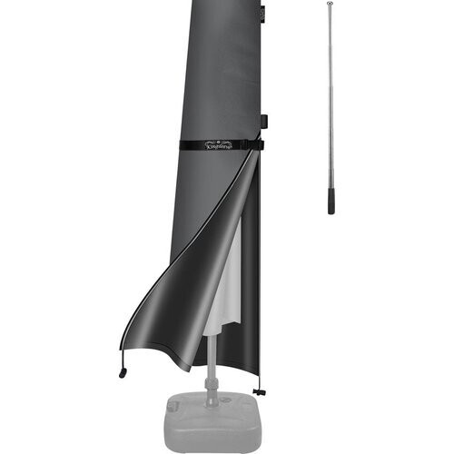 Tweedekans Kingsleeve Parasolhoes tot Ø350cm - Weerbestendig Robuust - Grijs Tweedehands