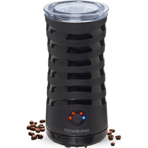 Tweedekans KitchenBrothers Elektrische Melkopschuimer - 4-in-1 - 240 ML - Handige Melkschuimer - Zwart Tweedehands