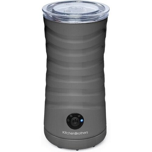 Tweedekans KitchenBrothers Elektrische Melkopschuimer - 4-in-1 - 240 ML - Handige Melkschuimer - Antraciet Tweedehands