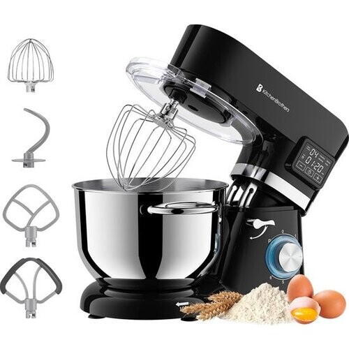 Tweedekans KitchenBrothers Keukenmachine KB790 - Display en Timer - 6L - 1400W - Zwart Tweedehands