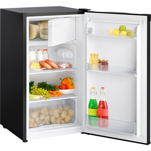 Tweedekans KitchenBrothers Koelkast - 81L - Tafelmodel Koelkast met Vriesvak - IJskast - Koelvriescombinatie - Frigo - Vrijstaand - Zwart Tweedehands
