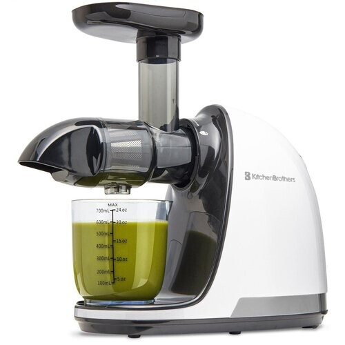 Tweedekans KitchenBrothers Slowjuicer - Groenten en Fruitpers - 700ml - Wit Tweedehands