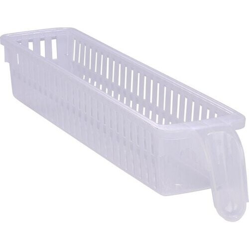 Tweedekans Koelkast Organizer 1,58L - 35 x 7,5 x 6 CM - Koelkast Opbergbak met Handvat - Vaatwasser Bestendig - Organiseer Koelkast en Keukenkastjes - Kunststof - Transparant Tweedehands