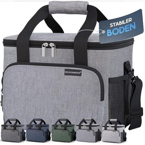 Tweedekans Koeltas voor eten en drinken - geïsoleerde thermische tas lekvrij en waterdicht - ontbijttas, picknicklunchzak, thermische tas, lichtgrijs Tweedehands