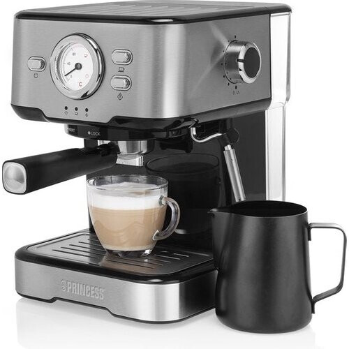 Tweedekans Koffiezetapparaat - Princess 249412 Espressomachines voor gemalen koffie – Met melkopschuimpijpjes voor cappucino en latte macchiato – 2 kopjes - Consumentenbond Beste Koop Tweedehands