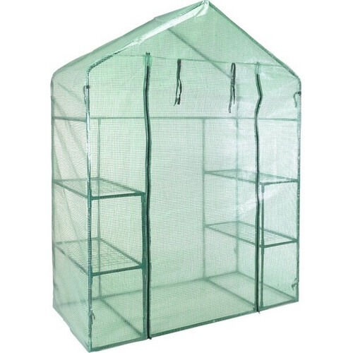 Tweedekans Koopman – Kweekkas Walk-In – 143 x 73 x 195 cm – Voorzien Van Ruim Inloopontwerp En Stevig Metalen Frame – Voor Tuin En Moestuin – Groen Metaal En Kunststof Tweedehands