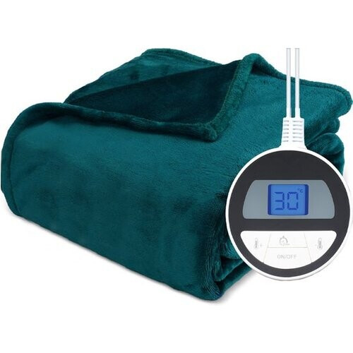 Tweedekans KRAFT Elektrische Deken XL - Warmtedeken - 180 x 130 cm - Sacramento Groen Tweedehands