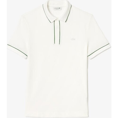 Tweedekans Lacoste Men's Regular Fit - Paris Stretch Piqué Polo - Wit - Maat XXL Tweedehands