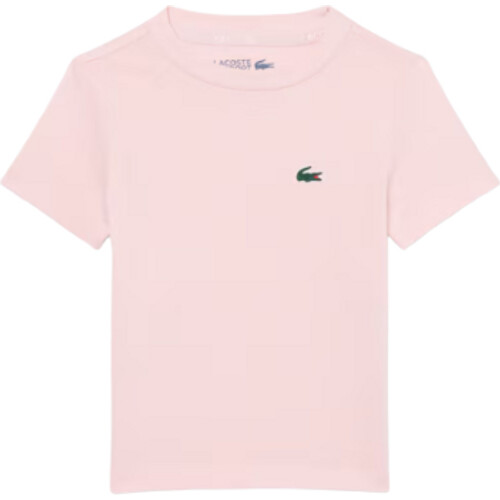 Tweedekans Lacoste Ultra Dry Sport T-shirt Kids - Lichtroze - Regular Fit, Transpiratie-Afvoerend Tweedehands