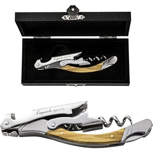 Tweedekans Laguiole Style de Vie Kurkentrekker - In giftbox - Olijfhout Tweedehands