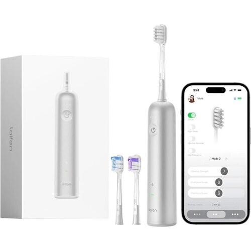 Tweedekans Laifen Wave Elektrische Tandenborstel - 3 Opzetborstels - Wit Tweedehands