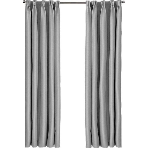 Tweedekans Larson - Luxe effen blackout gordijn - met haken - 1.5m x 2.5m - Lichtgrijs Tweedehands