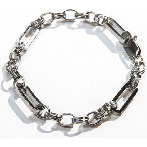 Tweedekans Laura Ferini Dames Armband Presa Zilver - Zilverkleurige Schakelarmband - 18K Witgoud Verguld - Sieraad - Accessoires - Sieraden - Dames Armbandje Tweedehands