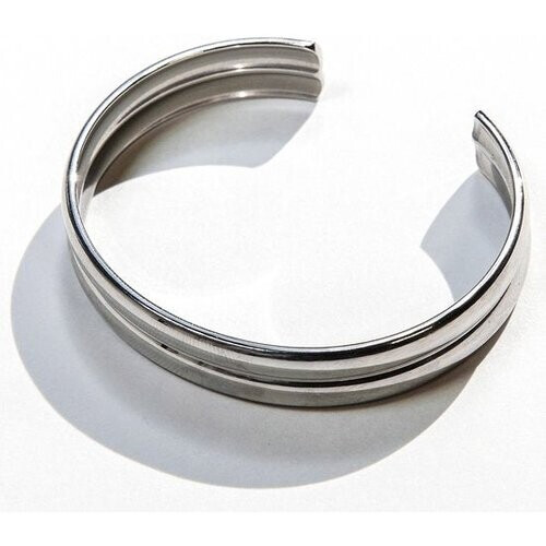 Tweedekans Laura Ferini Dames Armband Strati Zilver - Zilverkleurige Bangle - 18K Witgoud Verguld - Sieraad - Accessoires - Sieraden - Dames Armbandje Tweedehands