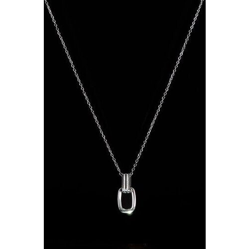 Tweedekans Laura Ferini Dames Ketting Dolci Sogni Zilver - Zilverkleurige Ketting Met Hanger - 18K Witgoud Verguld - Halsketting - Collier - Sieraad - Accessoires - Dames Ketting Met Hangertje Tweedehands