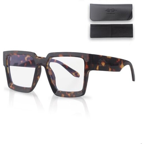 Tweedekans LC Eyewear Computerbril - Blauw Licht Bril Zonder Sterkte - Blue Light Glasses - Beeldschermbril - Unisex - Luipaard Tweedehands