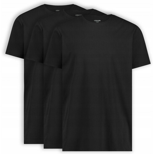 Tweedekans LebasQ Fit T-Shirt 3-Pack – Regular Lengte – Maat XXL – Zwart Tweedehands