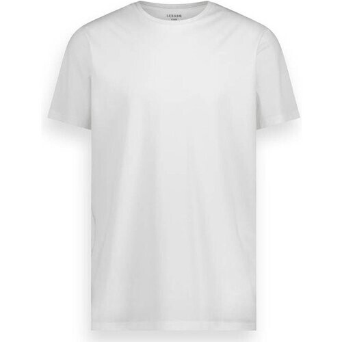Tweedekans LEBASQ - Miles' T-shirt voor heren - 3 pack - Ronde Hals - Extra lang - Geschikt als Ondershirt - Wit - XXL - Katoen Tweedehands