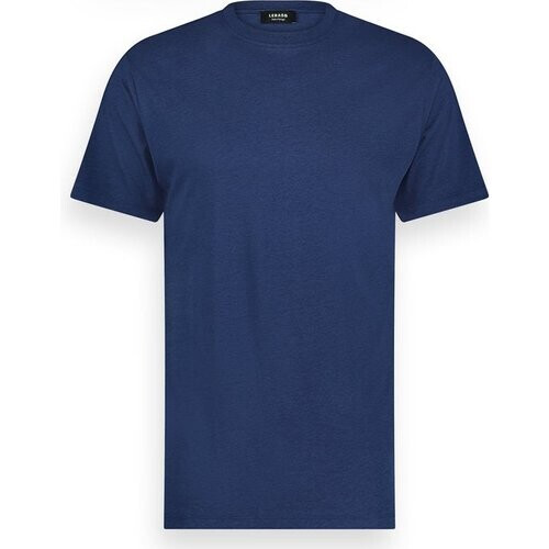 Tweedekans LEBASQ - Ray's T-shirt voor heren - Ronde hals - Anti-bacterieel en Ademend - Blauw - L - Lyocell met katoen Tweedehands