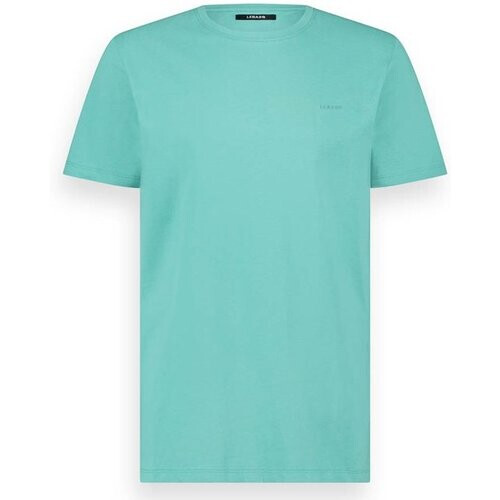 Tweedekans LEBASQ - The Baker - T shirt - Met Korte mouw - Lagoon - M - biologisch katoen - 3D print op borst Tweedehands