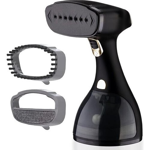 Tweedekans Lebenlang Quick & Go Stoomreiniger - Incl. 2 Opzetstukken - 1500W - Zwart - 16 x 12 x 25 cm Tweedehands