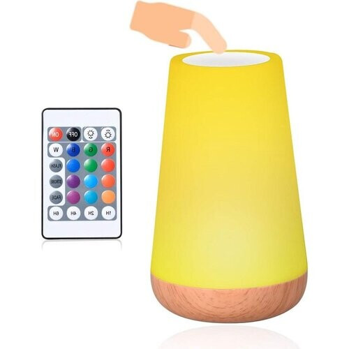 Tweedekans Led-nachtlampje oplaadbaar - touch-bediening - 13 kleuren Tweedehands