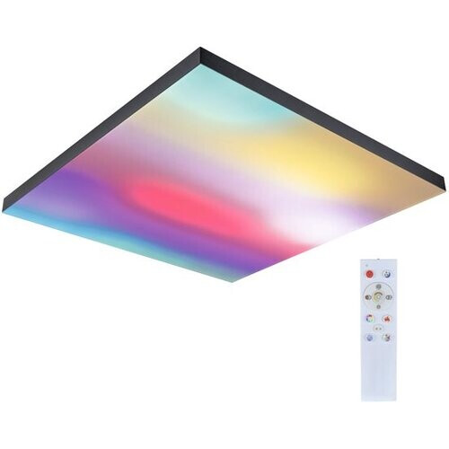 Tweedekans LED-paneel Loria Rainbow dynamicRGBW hoekig 595x595mm 31W 2820lm RGB+ Zwart dimbaar Tweedehands