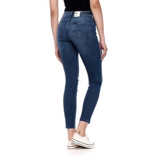 Tweedekans Lee Scarlett Slim Fit Jeans Donkerblauw – Maat W27/L31 Tweedehands