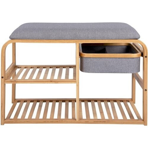 Tweedekans Leitmotiv Bank Dure - Bruin - 69,5x30x45 cm - Modern, Scandinavisch Tweedehands