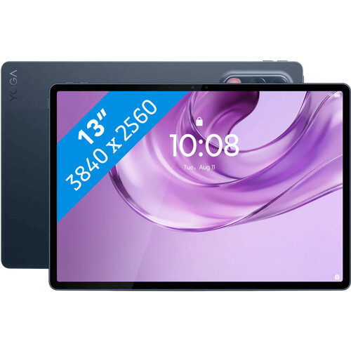 Tweedekans Lenovo Yoga Tab Plus Gen 2 13 inch 256GB Wifi Blauw met Stylus en Hoes Tweedehands