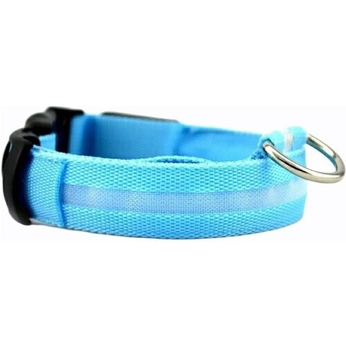 Tweedekans Lichtgevende Halsband LED Maat XL 42 - 56 cm USB Oplaadbaar Hondenhalsband Puppy Riem - Blauw Hond Dog Kat Kitten Cat - Dutchwide Tweedehands