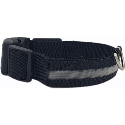 Tweedekans Lichtgevende Halsband LED Maat XL 42 - 56 cm USB Oplaadbaar Hondenhalsband Puppy Riem - Zwart Hond Dog Kat Kitten Cat - Dutchwide Tweedehands