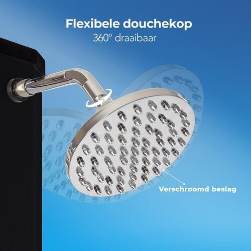 Tweedekans LifeGoods Buitendouche - Solar - 360° Draaibare Douchekop - 35L - Zwart Tweedehands