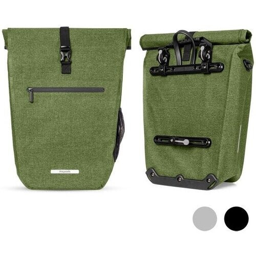 Tweedekans LifeGoods Enkele Fietstas - Compact - Schoudertas met Schouderbanden - 25L - Waterdicht - Olijfgroen Tweedehands
