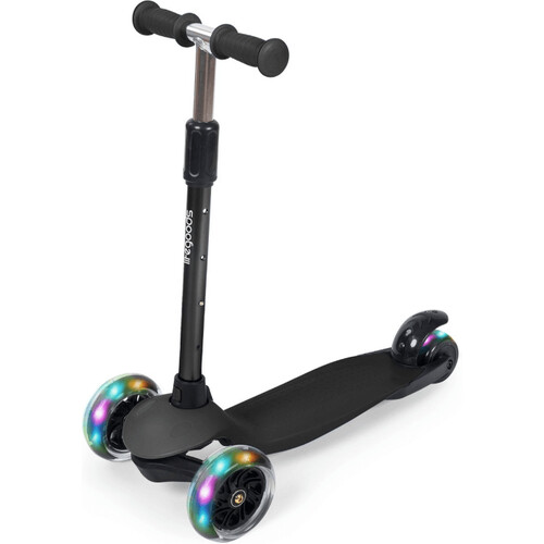 Tweedekans LifeGoods HappyStep - Kinderstep - Step 2-5 Jaar - 3 Lichtgevende Wielen - Jongens/Meisjes - Zwart Tweedehands