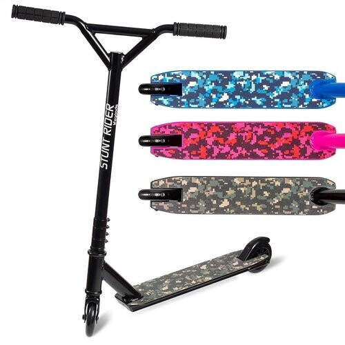 Tweedekans LifeGoods StuntRider - Stuntstep - Step 8+ Jaar - 100mm Wielen - Jongens/Meisjes - Zwart Tweedehands