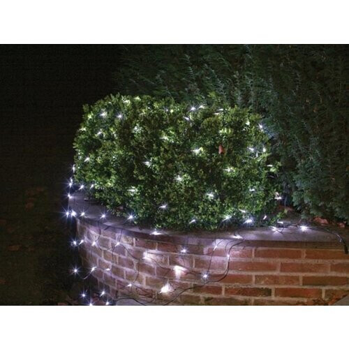Tweedekans Light Creations Netlight Led - 2 X 2 M - 144 Witte Lampen - Zwarte Draad - 36 V Tweedehands