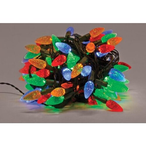 Tweedekans Light Creations Strawberry Light Led-12-24v-mc – Voorzien Van Constante Verlichting En Ip44 Spatwaterdichte Constructie En Honderdtwintig Aardbeivormige Lampjes – Voor Binnen En Buiten – Multi En Groen Kunststof – Twaalf Meter Tweedehands